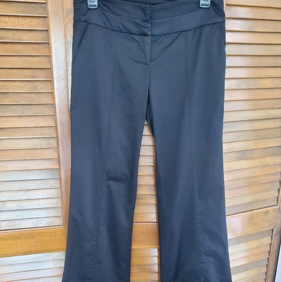 Bebe Liv Fit Black Silk High Rise Dress Pants - Picture 2 of 4